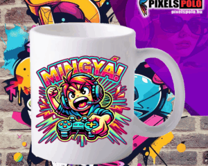 Gamer bögre a Pixelspolo.hu kínálatában